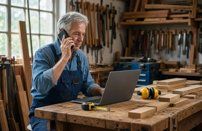 Local carpenter at work